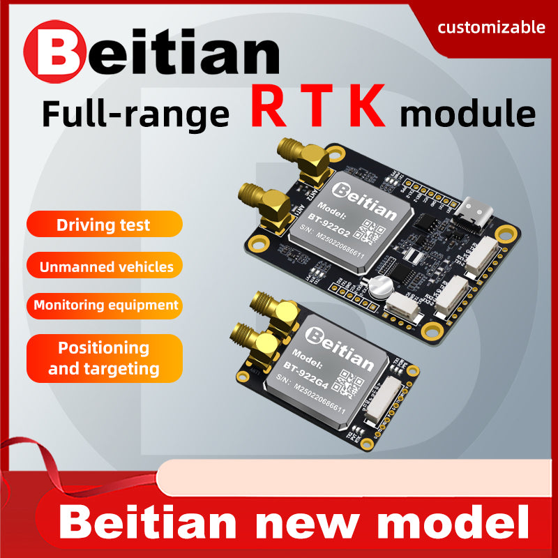 Beitian Sino K922 high-precision GNSS module RTK positioning and orientation board for drone driving test BT-922G1 Beitian Sino K922 high-precision GNSS module RTK positioning and orientation board for drone driving test BT-922G1